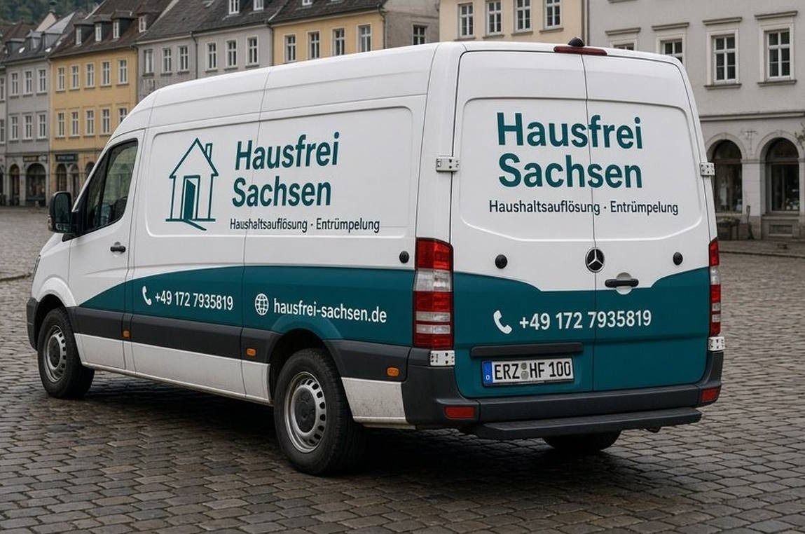 Transporter von Hausfrei Sachsen mit Kennzeichen ERZ-HS-987